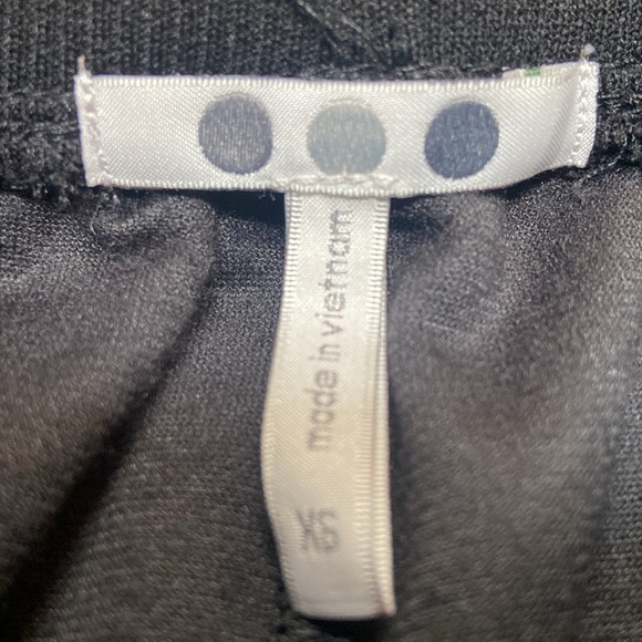 THREE DOTS NWT Size M Velour Look Black Joggers - Picture 2 of 10